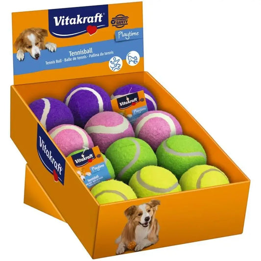 Vitakraft Tennispallot, koirille, valikoima, 12 kpl