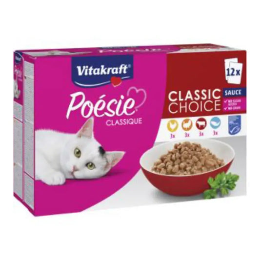 Vitakraft Poesie Classique -kastike 12 x 85 grammaa