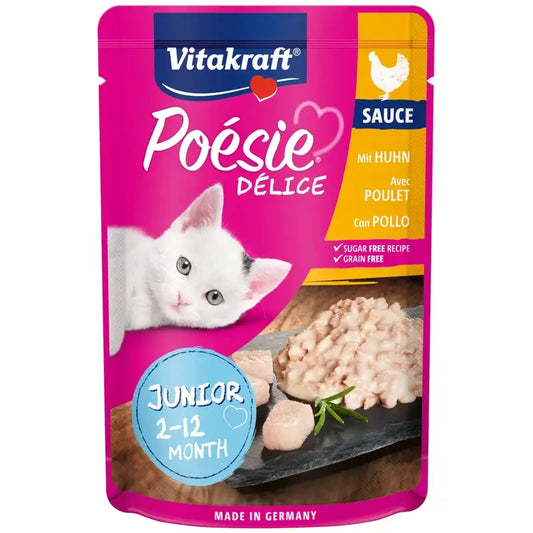 Vitakraft Poesie Delisauce Junior – Kana 23 x 85 g