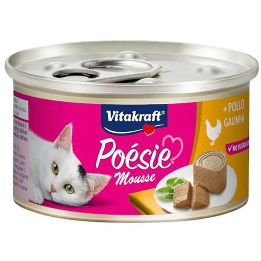 Vitakraft Poesie Kananmousse, tölkki, 12 x 85 grammaa