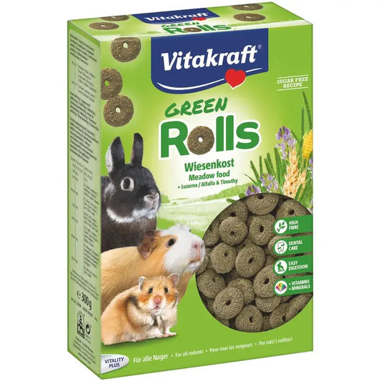 Vitakraft Rings Alfalfa -jyrsijöille, 300 grammaa