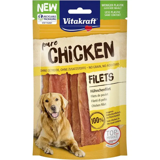 Vitakraft-kana-välipalaliuskat 10 x 80 g