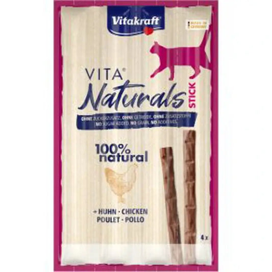 Vitakraft Vita Naturals Kissa – Kana-tikkuja 20 x 4 kpl