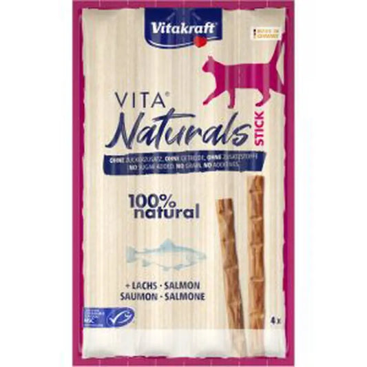 Vitakraft Vita Naturals Kissa – Lohi-tikkuja 20 x 4 kpl