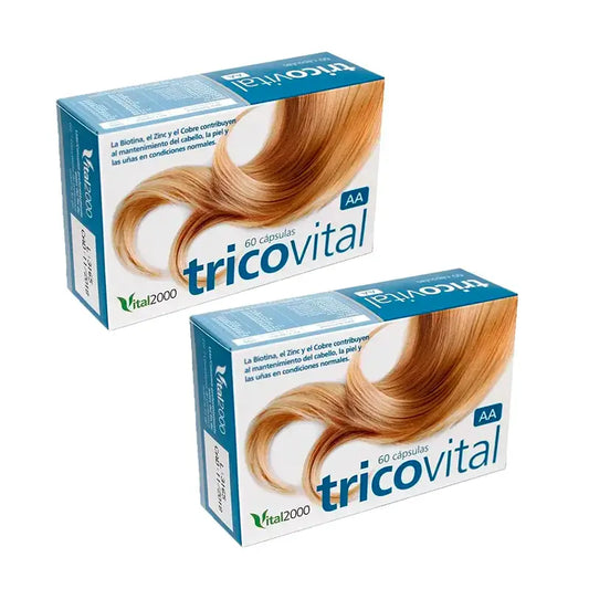 Vital 2000 Tricovital Aa, 2 x 60 kapselin pakkaus