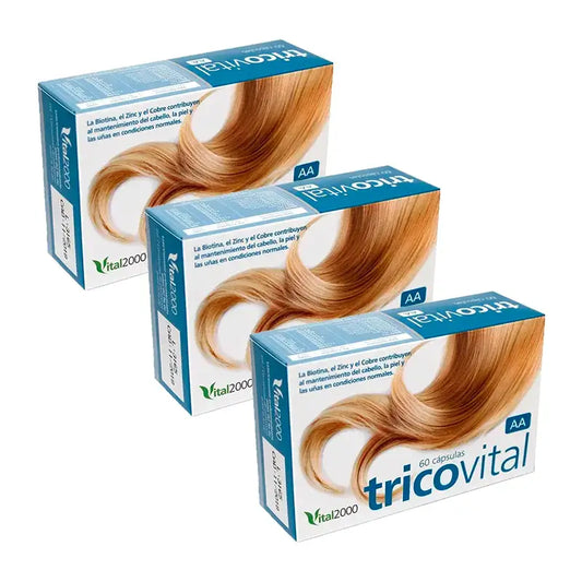 Vital 2000 Tricovital Aa, 3 x 60 kapselin pakkaus