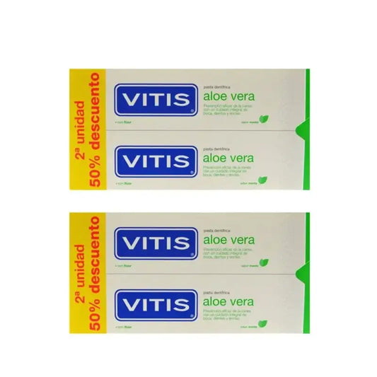Vitis Aloe Vera -hammastahna, 4 kpl × 150 ml 
