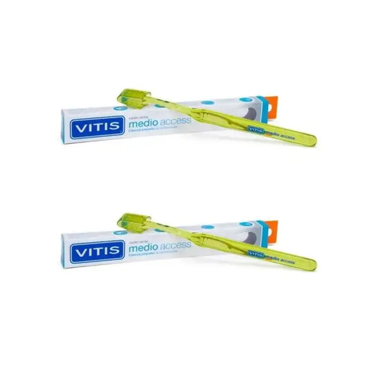 Vitis Access -hammasharja, keskikova, pieni harjapää, 2 kpl 