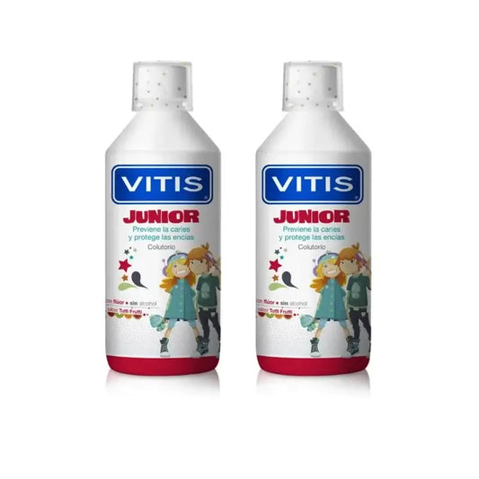 Vitis Junior suuvesi, 2 x 500 ml, Tutti Frutti -maku 