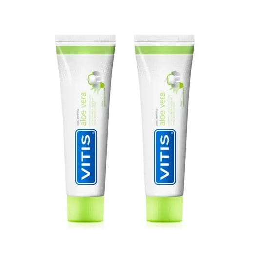 Vitis Aloe Vera- ja omena-hammaspasta, 2 x 100 ml 