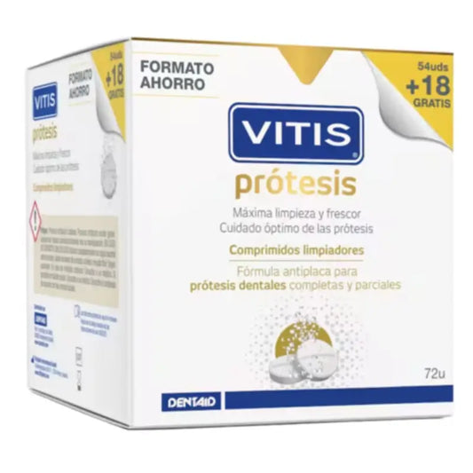 Vitis-proteesin puhdistustabletit, edullinen pakkaus
