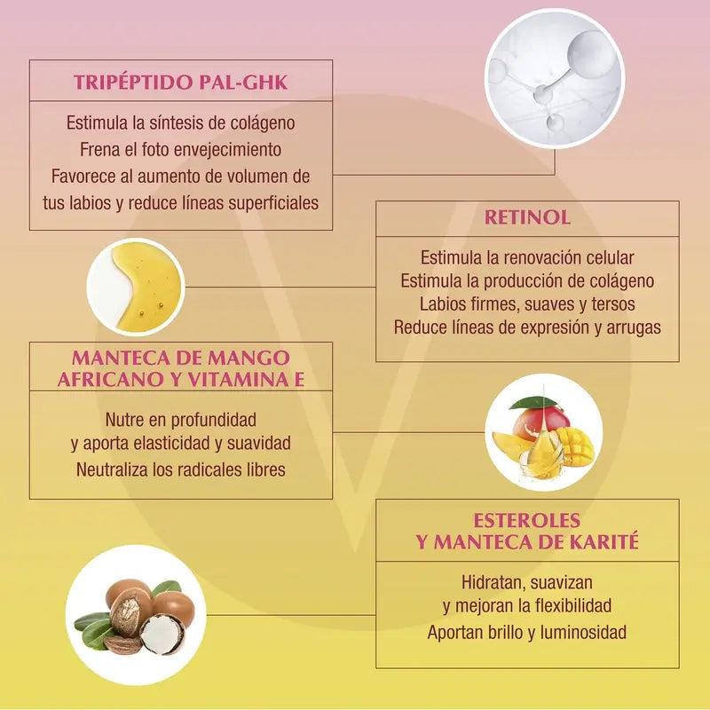 Volumax Fruitgloss Mansikka-kerma Huulivoide 7,5 ml.