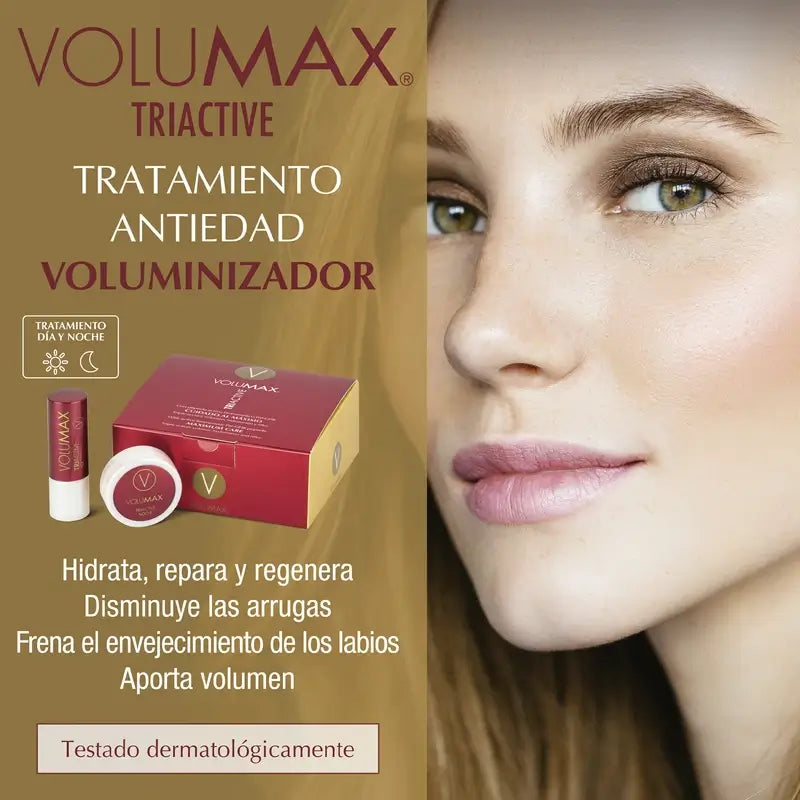 Volumax Triactive – ikääntymistä ehkäisevä huulien täyteläisyyttä lisäävä hoito