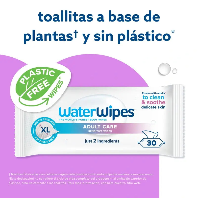 Waterwipes -pyyhkeet aikuisille, 30 kpl