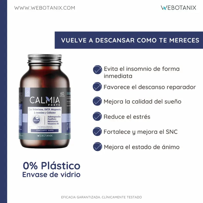 Webotanix Calmia Noche Forte, 60 kapselia