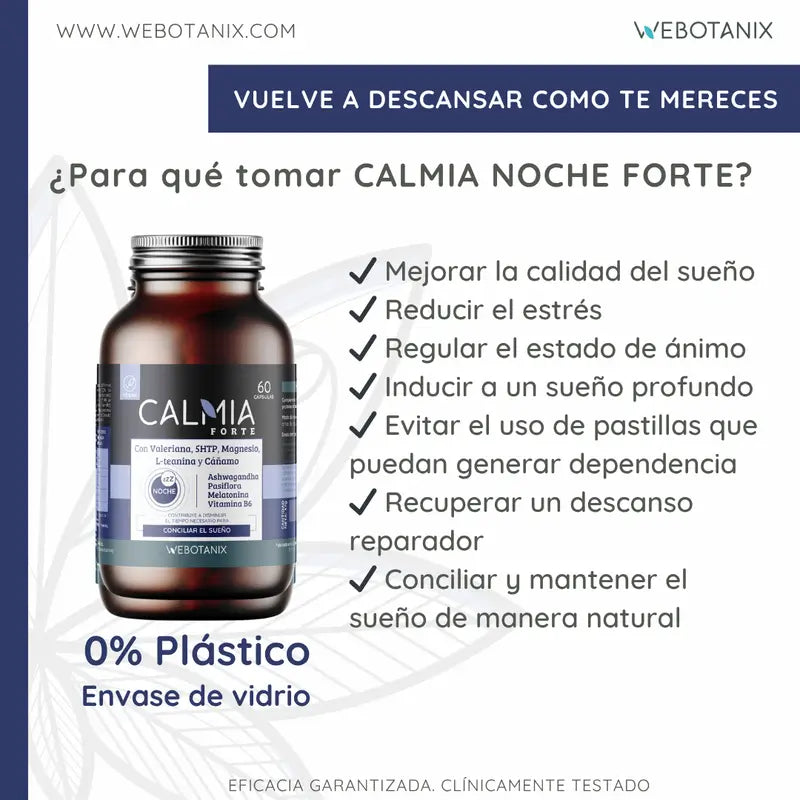 Webotanix Calmia Noche Forte, 60 kapselia