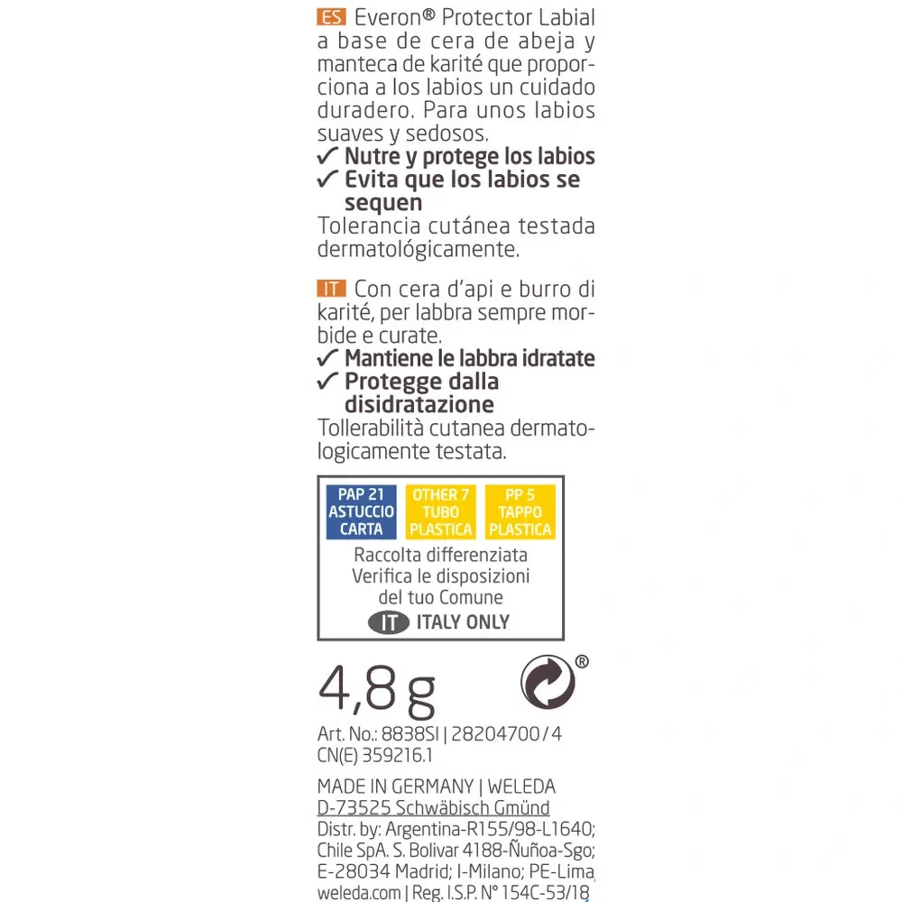 Weleda Everon huulivoide 4,8 g
