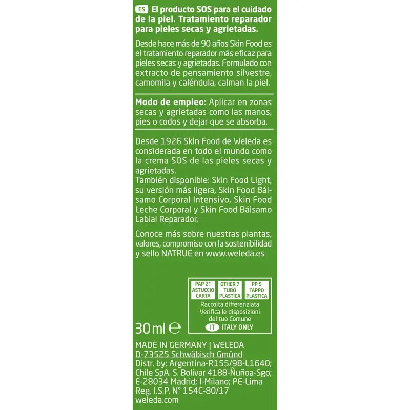Weleda Skin Food - ravitseva perushoito 30 ml