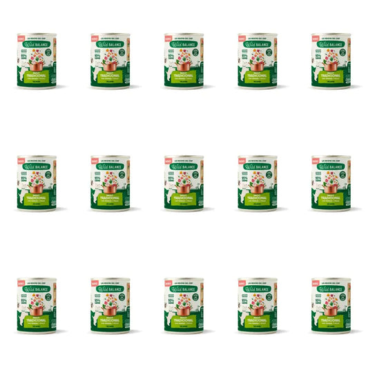 Wild Balance -perinteinen ragout-purkki koirille, naudanlihaa, kanaa ja vihanneksia, 400 g, 15 kpl:n pakkaus