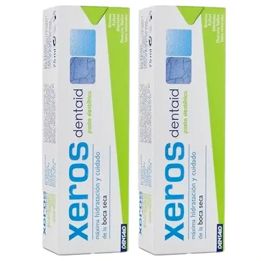 Xeros Dentaid Duplo -hammastahna, 2 x 75 ml