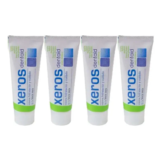 Xeros Dentaid -hammastahna, 4 x 75 ml:n pakkaus