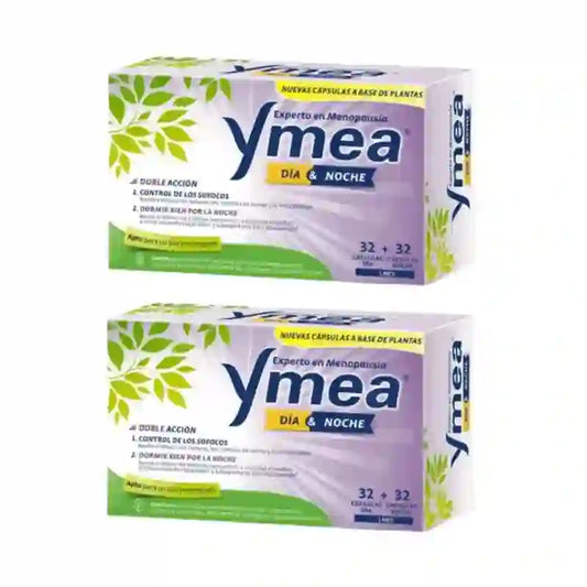 Ymea Día&Noche Kaksitoiminen vaihdevuosivalmiste, 32+32 kapselia, 2 kpl:n pakkaus 