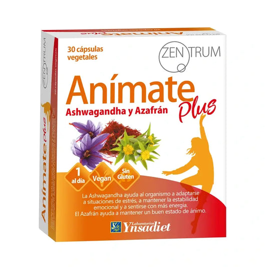Ynsadiet Animate Plus. Stressi, mieliala ja energia, 30 kapselia