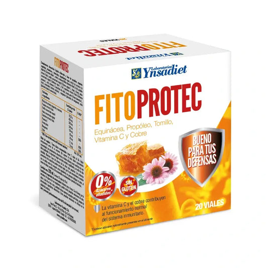 Ynsadiet Fito Protec Echinacea-lisäaineella, 20 ampullia. 