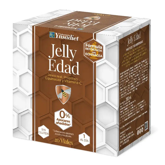 Ynsadiet Jelly Edad -ampullit (senioreille) 20 ampullia.