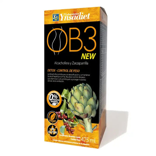Ynsadiet Ob 3 Lymfakierron edistävä, 475 ml 