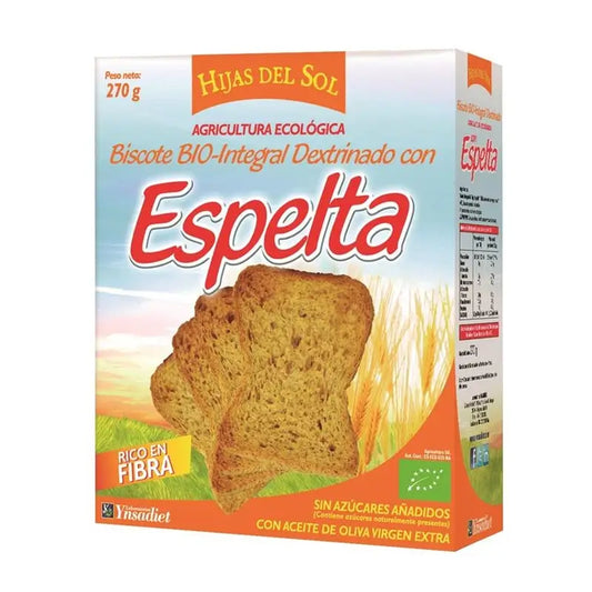 Ynsadiet - dekstrinoitu leipä, jossa on spelttia, 270 g. Hijas Del Sol 
