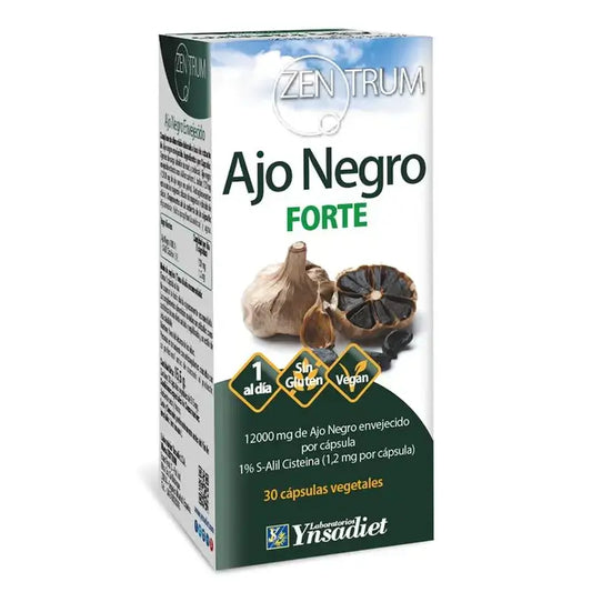 Ynsadiet Zentrum Musta valkosipuli Forte -uute, 30 kapselia