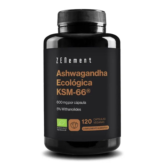 Zenement Ashwagandha, luomulaatuinen Ksm-66, 120 vegaanista kapselia