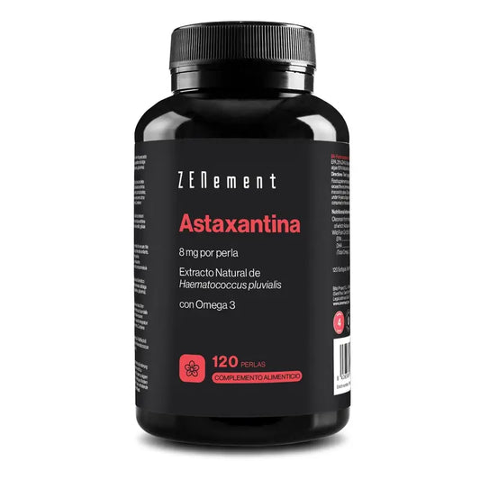 Zenement Astaksantiini, 8 mg, sisältää omega-3-rasvahappoja, 120 pehmeää kapselia