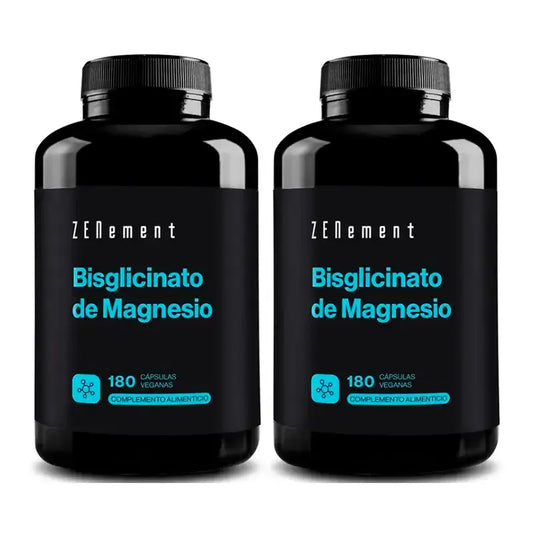 Zenement-magnesiumbisglicinaatti, 2 x 180 vegaanista kapselia sisältävä pakkaus