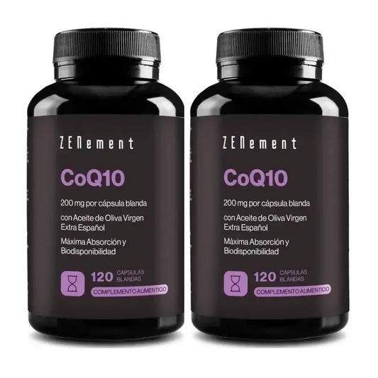 Zenement CoQ10 200 mg, 2 x 120 pehmeää kapselia sisältävä pakkaus