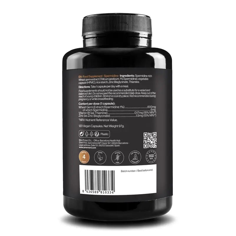 Zenement Espermidina 6 mg, 120 vegaanista kapselia