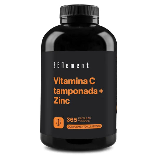 Zenement C-vitamiini (puskuroitu) + sinkki, 365 vegaanista kapselia