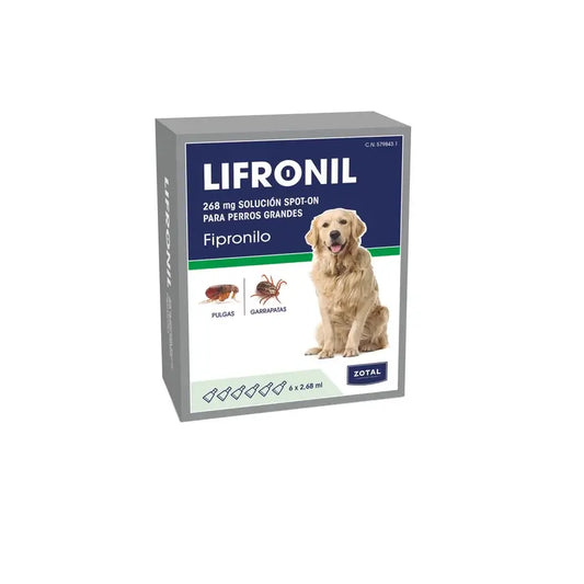 Zotal Lifronil -pipetti keskikokoisille koirille (20–40 kg) 6 x 268 milligrammaa