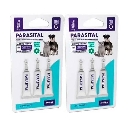 Zotal Parasital, 2 x 3 pipetin pakkaus, loislääke kissoille ja pienille koirille (enintään 10 kg)
