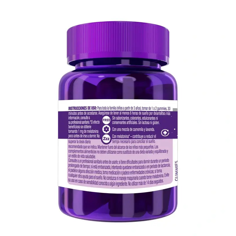 ZzzQuil Natura Kids Melatoniini, matala annos +3 vuotta, 30 purukumia