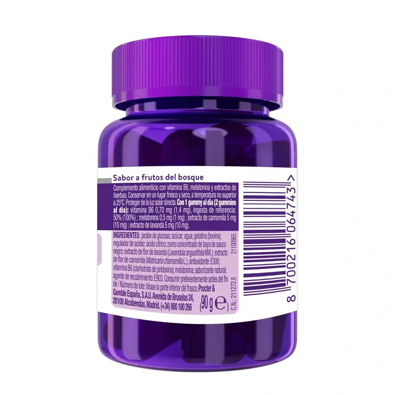 ZzzQuil Natura Kids Melatoniini, matala annos +3 vuotta, 30 purukumia