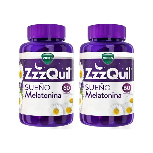 ZzzQuil Natura Melatonin, Pack 2x60 Gummies
