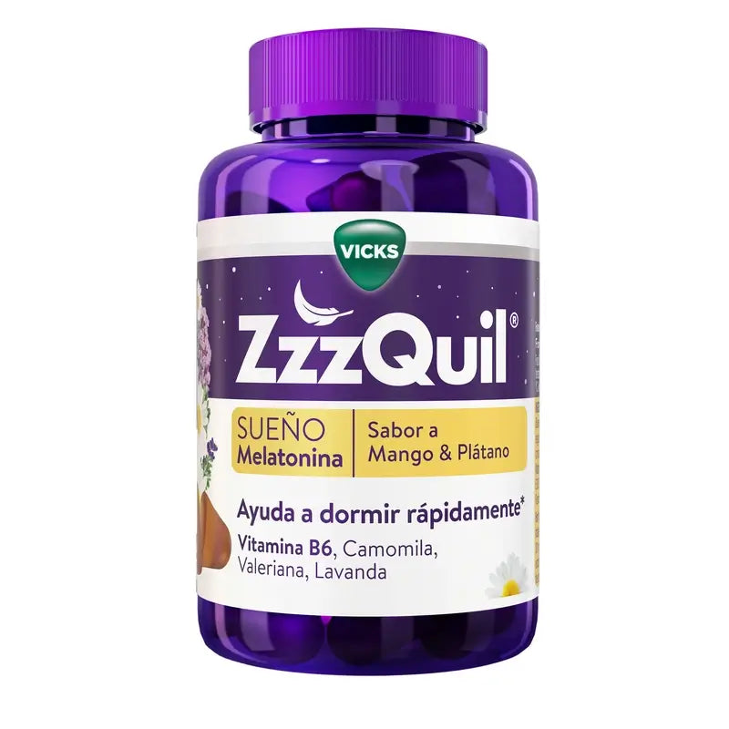 ZzzQuil: mango, banaani ja valeriaana, 60 karkkia